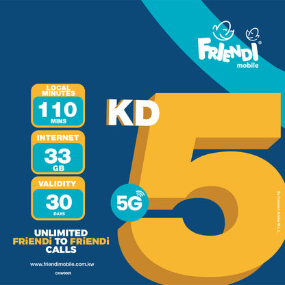 FRiENDi 5 KD 5G (30 Days Validity)