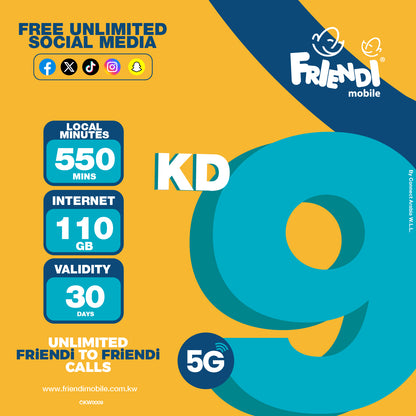 FRiENDi 9 KD - Limited Time Offer (30 Days Validity)