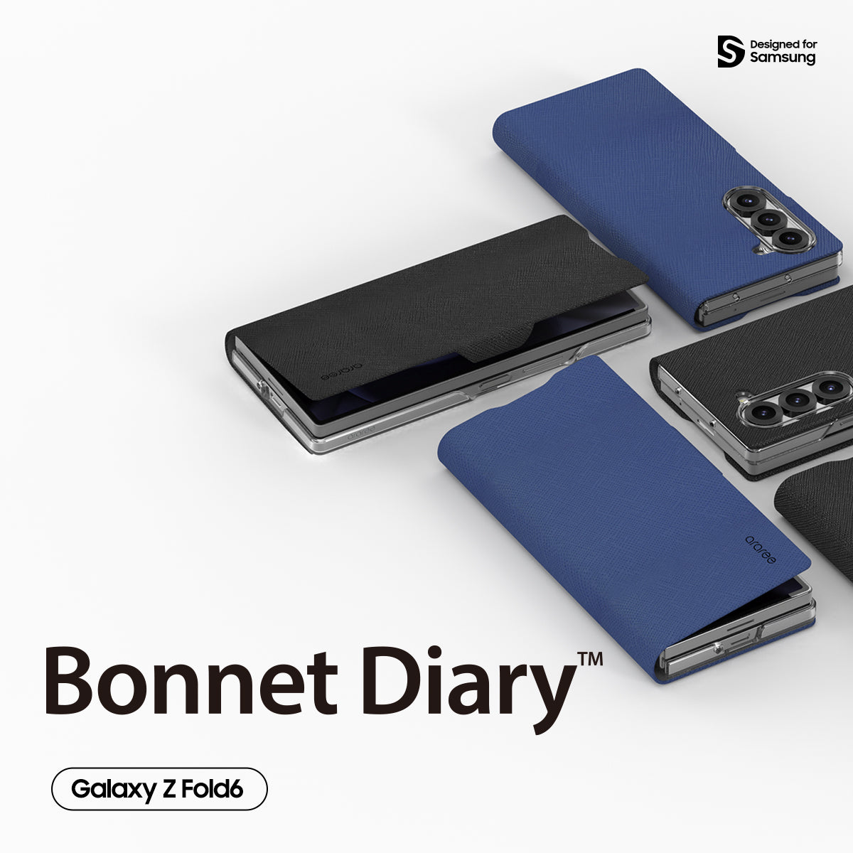 Bonnet Diary Flip Case For Samsung Z Fold 6