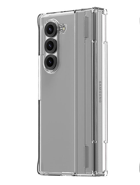 Nukin 360 Case With Side Hinge For Samsung Galaxy Z Fold 6 - Clear