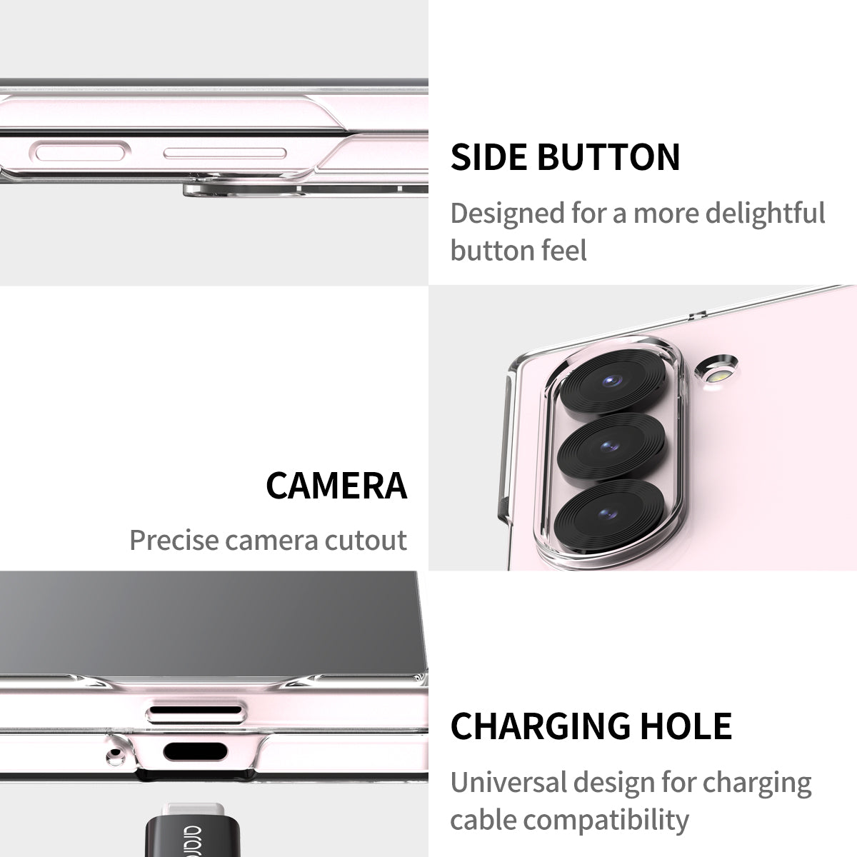 Samsung Z Fold 6 Nukin Case - Clear