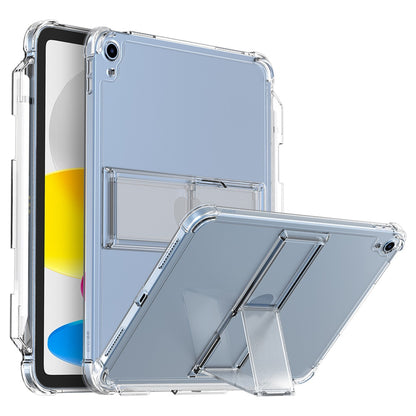 Clear Case For iPad 10.9 - 10th Gen.  With Stand And Pen Holder