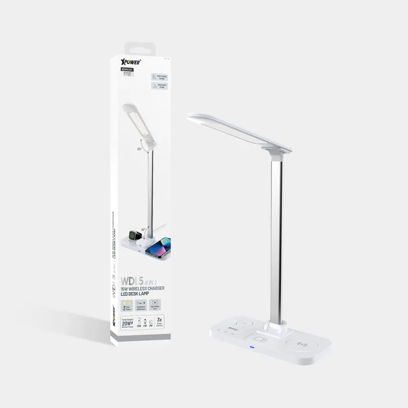 XPower WDL5 4 In 1 15W Wireless Charging LED Desk Lamp