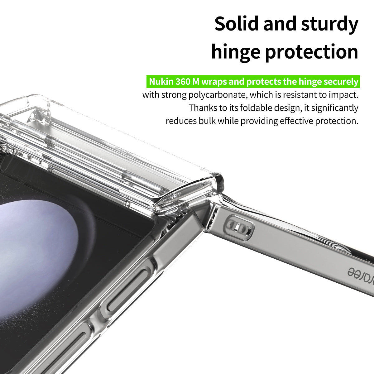 Nukin 360 Magsafe Case With Hinge Protection For Samsung Galaxy Z Flip 6