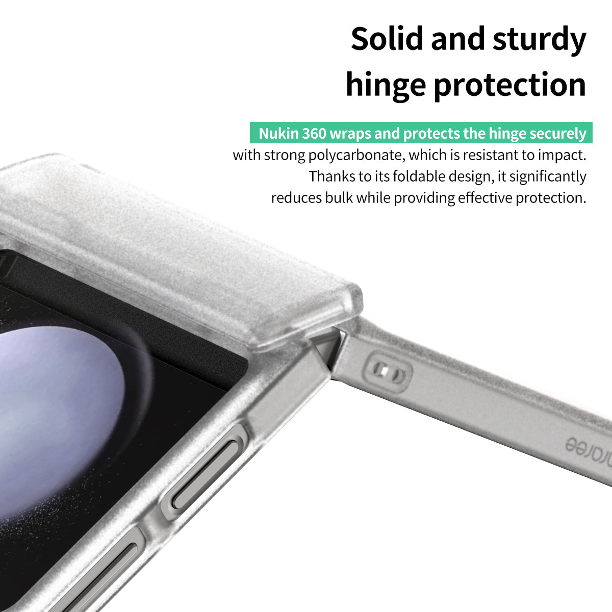 Nukin 360 With Hinge Protection Case For Samsung Galaxy Z Flip 6